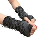Unisex Gothic Black Mittens Universal Size Warm Stylish Mittens for Women and Men Distinct Alternative Accessory 2