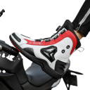 Unisex High Motorcycle Boots with Rotary Closure Rubber PU Protective Construction for Riding 4