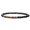 Unisex korálkový náramok onyx 4mm 19,5cm Elegantný čierny náramok pre mužov a ženy, prírodný onyx, vhodný na každodenné nosenie 4