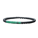 Unisex korálkový náramok onyx 4mm 19,5cm Elegantný čierny náramok pre mužov a ženy, prírodný onyx, vhodný na každodenné nosenie 6