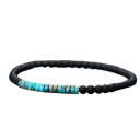 Unisex korálkový náramok onyx 4mm 19,5cm Elegantný čierny náramok pre mužov a ženy, prírodný onyx, vhodný na každodenné nosenie 1