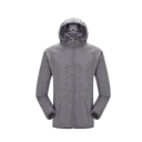 Unisex lätt regnjacka med huva, dragkedja, polyester, spandex för skydd mot regn och utomhusbruk 11