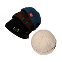 Unisex manšestrová čepica bez okraje z bavlny Nastaviteľný retro dockerský klobúk Streetwear hip hop štýl Kopulovitý módny klobúk pre mužov a ženy 2