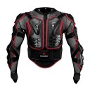 Unisex motorcykeljakke med fuld kropsbeskyttelse, ryg, bryst, albue, skulderbeskytter, enduro, motocross, racing, mesh, lycra, plastik, hoftebælte 2