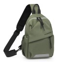 Unisex nylonová náprsná taška cez rameno Nastaviteľný popruh Zapínanie na zips Ľahká športová taška Outdoor cestovné vrecko 8