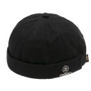 Unisex samettinen lakki ilman reunaa puuvillasta Säädettävä retro dockers-hattu Streetwear hip hop kupolihattu Rentoa muotityyliä 1