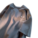 Unisex T-shirt med sødt katteprint og engelske inskriptioner. Cat Happy Coffee-motiv. Ice Coffee-design. Sjov T-shirt med illustrationer til fritiden. 5