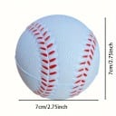 Unisex tréningový softballový lopta PU pena 7 cm Ľahký odolný elastický baseballový lopta pre dospelých Vnútorný vonkajší rekreačný šport 4