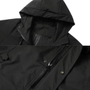 Unisex Waterproof Jacket with Zip Hood and Pockets Durable Polyester Suitable for Rain and Wind Stylish Lightweight Windbreaker 9