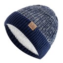 Unisex Winter Knitted Hat 56–60 cm Two-Coloured Warm Hat with Fur Lining Acrylic Fashionable Casual Style For Men and Women Various Colours 5
