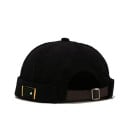 Unisexowa czapka z manszetrowej bawełny bez ronda Regulowany kapelusz dockerski Styl streetwear hip hop Retro czapka kopułowa dla mężczyzn 2