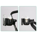 Universal 2-in-1 Bottle and Phone Holder for Pushchair Black Adjustable Grip 360° Rotating Drink and Mobile Phone Holder 4