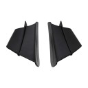 Universal Aerodynamic Winglets for Motorcycle ABS Spoiler 175x100 mm Self-Adhesive Design Matt Black 2
