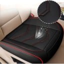 Universal-Autositzbezug aus Leder mit Tasche Schützender Autositzbezug Hochwertiges Kunstleder Bequemer Sitz Wasserdicht Einfach 5