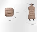 Universal Car Seat Cover with Full Backrest Cushion, Artificial Leather, Size 77 x 36 cm 4
