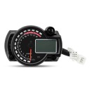 Universal Digital Motorcycle Speedometer 12V LCD Odometer Speed 0 to 299 km/h ABS 7 Colour Backlight Black 140 x 100 x 53 mm 1