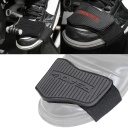Universal gummistøvlebeskytter til motorcykelgearpedal Skridsikker velcrobetræk med elastisk strop 31 × 6,5 cm 2