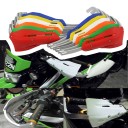 Universal Hand Guards for Motorcycle Handlebars 22–28 mm Colourful Solid Shields with Metal Reinforcement Wind and Impact Protection 1