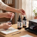 Universal Ink 2 pcs 100 ml Black Water-Based With Syringe For HP Canon Epson and Brother For Refilling Cartridges Deskjet and CISS 5