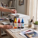Universal Ink 4 pcs 100 ml Black Cyan Magenta and Yellow Water-Based For HP Canon Epson and Brother For Refilling Cartridges and CISS 5