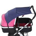 Universal Kinderwagen-Sonnenschutz ohne Fenster UV-Schutz Schattenspender für Autositze und Kinderwagen aller Art 4