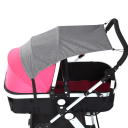 Universal Kinderwagen-Sonnenschutz ohne Fenster UV-Schutz Schattenspender für Autositze und Kinderwagen aller Art 5