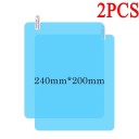 Universal Mirror Film 240×200 mm 2pcs Car SUV Nano Rain Fog and Glare Protection Easy Installation Clear Mirror Film 2
