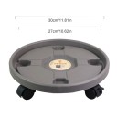 Universal Plant Pot Tray on Wheels 27–30 cm Plastic Rolling Plant Stand with Locking Swivel Castors High Load Capacity 3
