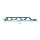 Universal Saw Blade 455 mm for Reciprocating Saw for Stone, Bricks and Wood Alloy 32TPI Tooth Length 417 mm 2