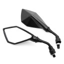 Universale motorcykel bakspejle 2 stk. 10 mm gevind ABS konstruktion Bredde 23 cm Justerbar vinkel Velegnet til scootere og motorcykler 1