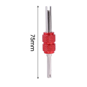 Universele dubbelkop schroevendraaier voor bandenventielen 7,5 cm Gereedschap voor het repareren van binnenbanden en ventielen Auto Moto Fiets Servicehulpmiddel 4