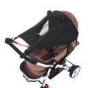 Universele zonnekap voor kinderwagens met UV-bescherming voor ramen. Zonnekap voor autostoel en diepe en sportkinderwagen. 6