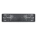 Universele zwarte lijst voor Europese kentekenplaten 52,7x13 cm Waterdichte houder voor kentekenplaten met montage Auto-accessoires voor auto's en aanhangers 1