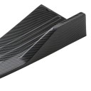 Universell skydd för bakre stötfångare 48×16,5 cm Kolfiber svart ABS Spoiler för bakre hörn Vingskydd Slitstarkt krockskydd 2