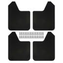 Universelle 4-teilige Set von Kotflügeln 38,5 cm × 29,3 cm Schwarze Spritzschutz für Auto SUV Pickup Lieferwagen Schutz der Radkästen gegen Schlamm und Steine 1