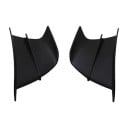 Universelle aerodynamiske kørselspunkter til motorcykel ABS spoiler 175x100 mm selvklæbende design mat sort 1