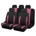 Universelle Autositzbezüge für 5 Sitze Schonbezüge für Vorder- und Rücksitze Set Autositzbezüge mit Rückenlehnenbezügen Polyester Einfache Montage 6