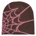 Universelle Strickmütze 22 × 22 cm Für Männer und Frauen Y2K Stil mit Spinnennetzmotiv Modische Mütze für vier Jahreszeiten für Outdoor-Sport 7