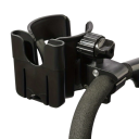 Universeller 2-in-1 Halter für Flasche und Telefon am Kinderwagen Drehbarer multifunktionaler Halter für Getränke und Mobiltelefon Einstellbarer Halter 4