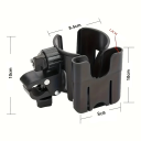 Universeller 2-in-1 Halter für Flasche und Telefon am Kinderwagen Drehbarer multifunktionaler Halter für Getränke und Mobiltelefon Einstellbarer Halter 2