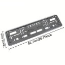 Universeller Halter SPZ 52,7x13 cm Standardrahmen für Kennzeichen mit Korrosionsschutz Robuster Halter für SPZ für Autos und Anhänger 2