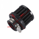 Universelt luftfilter R-EP 25 mm til motorcykel Kold luftindtag Aluminiumfilter med stof 60 mm x 50 mm 2