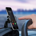 Univerzális autós telefontartó csipesszel, 360°-ban forgatható, műszerfalra és visszapillantó tükörbe is rögzíthető, a legtöbb mobiltelefonnal kompatibilis. 2