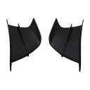 Univerzálne aerodynamické křidélka pre motocykel ABS spoiler 175x100 mm samolepiaci dizajn matná čierna 1