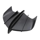 Univerzálne aerodynamické křidélka pre motocykel ABS spoiler 175x100 mm samolepiaci dizajn matná čierna 5
