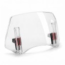 Univerzálne predĺženie čelného skla motocykla Nastaviteľný deflektor vetra 300 x 155 mm ABS plast Pre motorku aj skúter 4