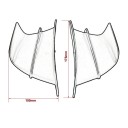 Univerzální aerodynamická křidélka pro motocykl ABS spoiler 175x100 mm samolepicí design matná černá 7