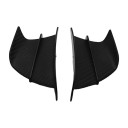 Univerzální aerodynamická křidélka pro motocykl ABS spoiler 175x100 mm samolepicí design matný karbonový vzhled 6