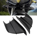 Univerzální aerodynamická křidélka pro motocykl ABS spoiler 175x100 mm samolepicí design matný karbonový vzhled 7