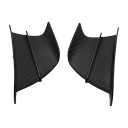 Univerzální aerodynamická křidélka pro motocykl ABS spoiler 175x100 mm samolepicí design matný karbonový vzhled 8
